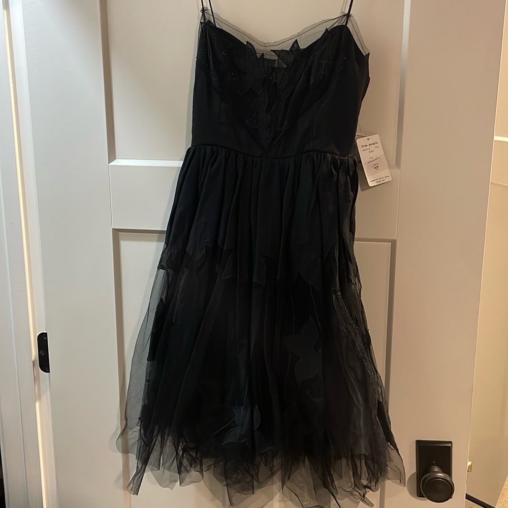 Free people mini tulle floral dress